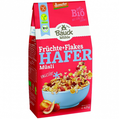 (VB) Hafermüsli Früchte+Flakes glutenfrei (425gr)